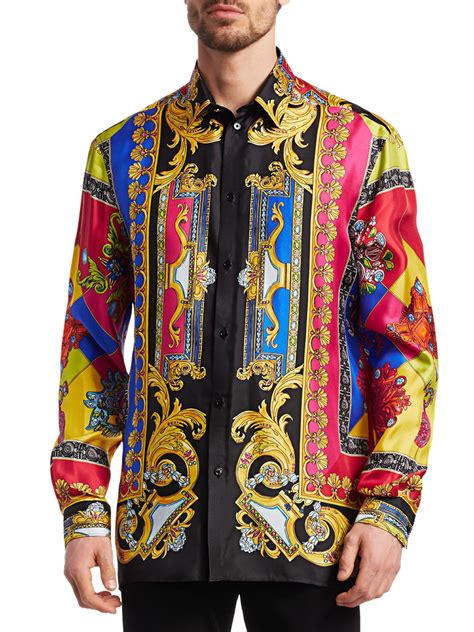 versace boy shirt|versace long sleeve shirt men.